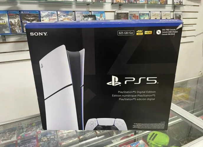 Ps5 slim digital lacrado com 1 ano de garantia