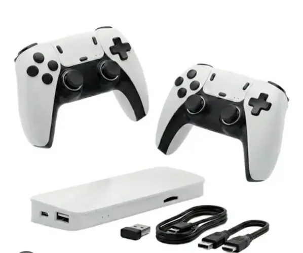 2025 NOVO Vídeo Game Stick M15 Plus  4k 64gb Hdmi Com 2 Controles Se Fio +20mil Jogos Moby