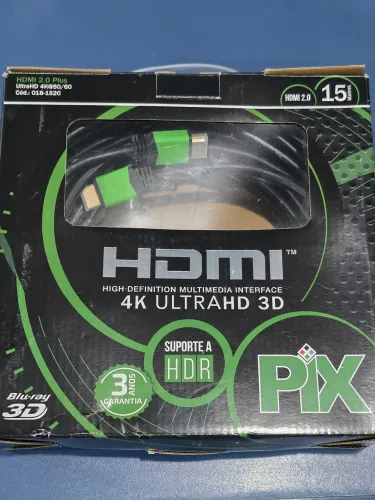 Cabo 15m hdmi 2.0 4k60