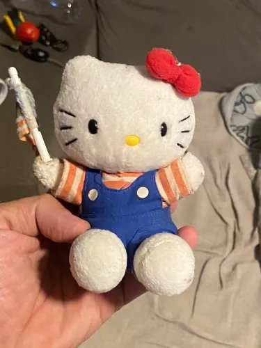 Hello kitty rara com bandeira do Estados Unidos 