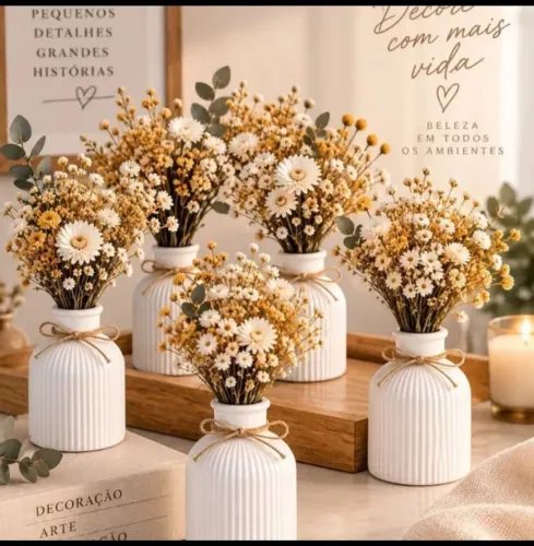 Vaso Decorativo em Gesso