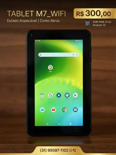 Tablet MULTILASER M7 - Excelente estado 