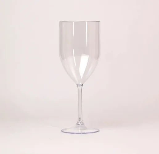 Taças para vinhos de acrílico transparente 10 unidades