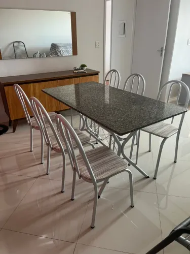 mesa cozinha com 06 cadeiras