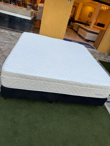 Colchão KING MAXFLEX LÁTEX SEMINOVO COM BASE - Entrego! 