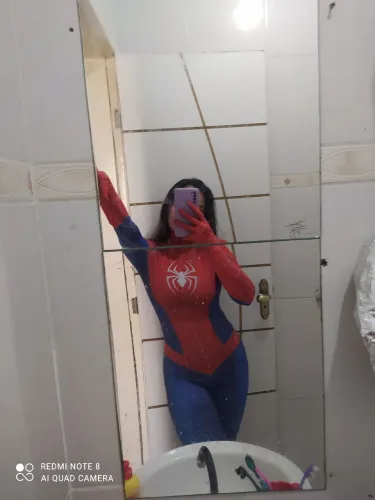Fantasia home aranha feminina