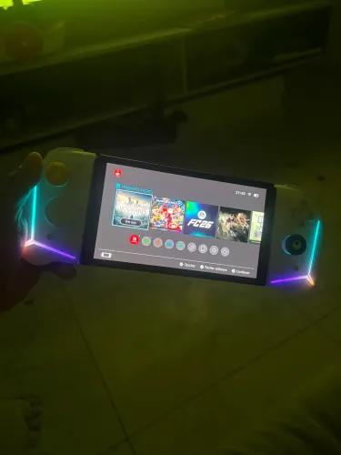 NINTENDO SWITCH OLED COMPLETO + 11 JOGOS!