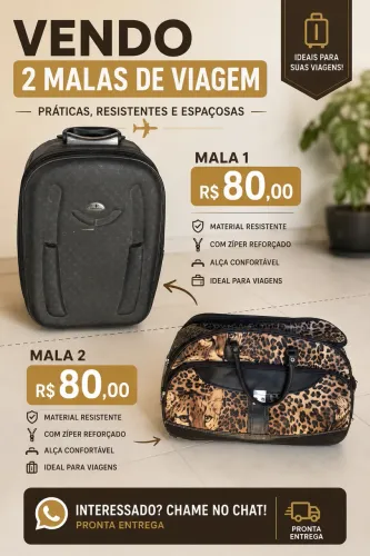 Vende-se duas malas grandes!