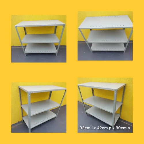 Estante aço 93x40cm reforçada
