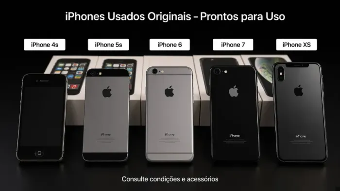 Lote - 5 iPhones Usados