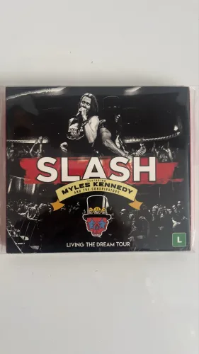 CD Duplo + DVD Slash Living The Dream Tour - Excelente Estado