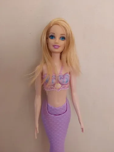 boneca barbie Sereia rosa lilás original corpo odile
