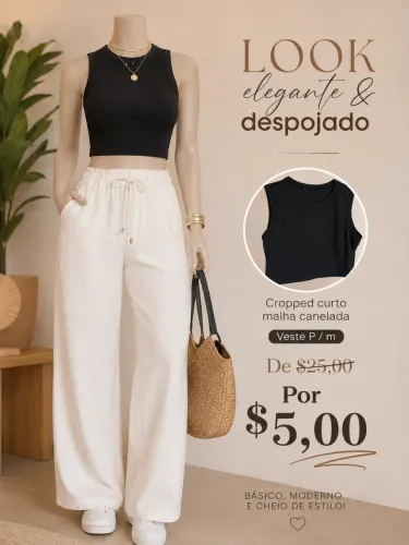 Roupas feminina shorts cropped e body