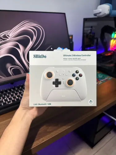 Controle 8bitdo Ultimate 2 Wireless, Branco