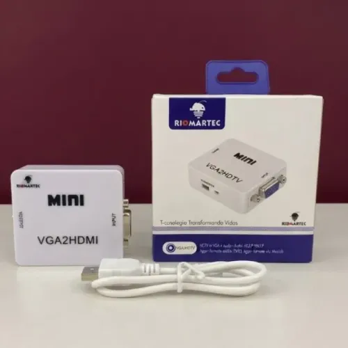 CONVERSOR MINI VGA PARA HDMI 1080P RIOMARTEC