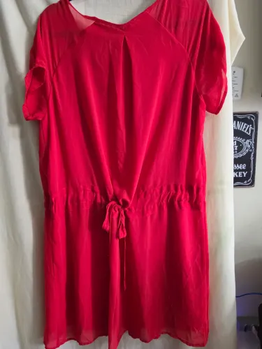 Vestido vermelho de musseline G