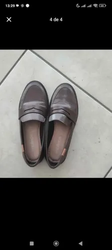 Mocassim Loafer, Moleca  Marrom N° 35<br>Usado apenas 2 vezes, motivo da venda ficou apertado
