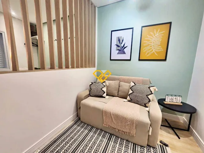 Apartamento Studio 1 Quarto para Locação em Santos - Sp
