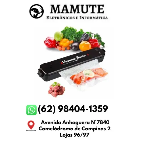 Seladora A Vácuo Portátil Perfeita Conservação De Alimentos