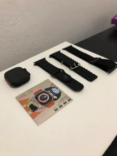 Smartwatch Ultra com 3 Pulseiras e 1 Película de Brinde