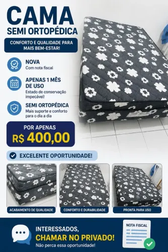 Cama semi ortopédica