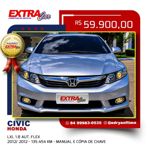 Honda Civic Sed. Lxl/ LXL SE 1.8 Flex 16V Aut. 2012