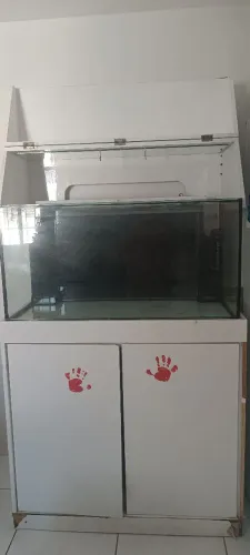 Aquário grande completo em Mdf + sump bomba funcionando perfeitamente
