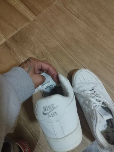 Troco ou vendo tênis da Nike branco Air force 41 42