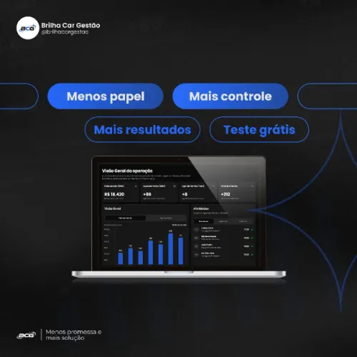 Software para estética automotiva e lava rápido