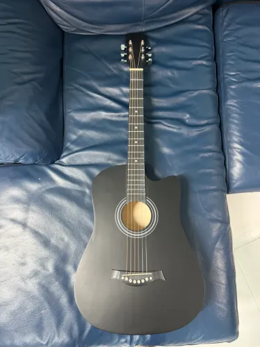 violão clássico preto aço para iniciante