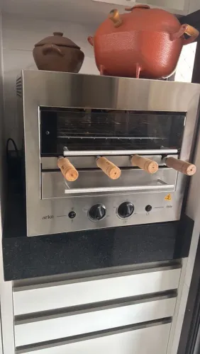 Assador Elétrico de Embutir 4 Espetos Rotativos Hope Roast Smart 04
