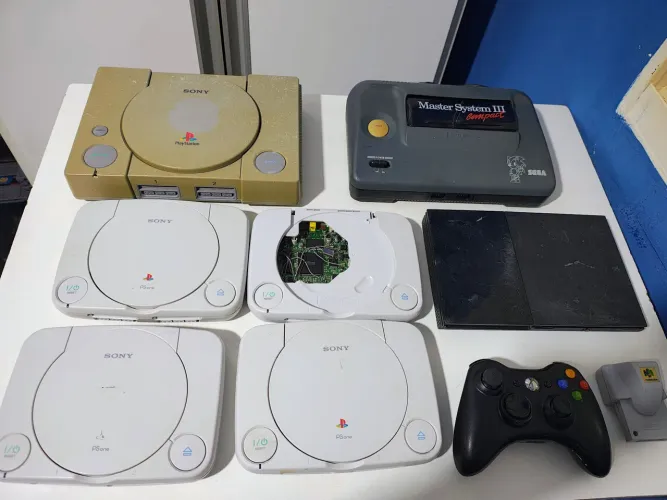 Lote de Games para Manutenção 5 PS1/ PS2 / Master System 3 / Xbox 360 / N64