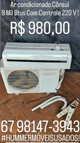 Vende - Se Ar condicionado Cônsul 9 Mil Btus Com Controle 220 V !