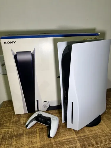 PS5 825GB Mídia Física + Controle Original + Caixa