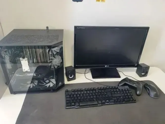 PC Gamer COMPLETO Roda Tudo + Monitor 22 + SSD 1.8TB + Fonte Gigabyte Gold