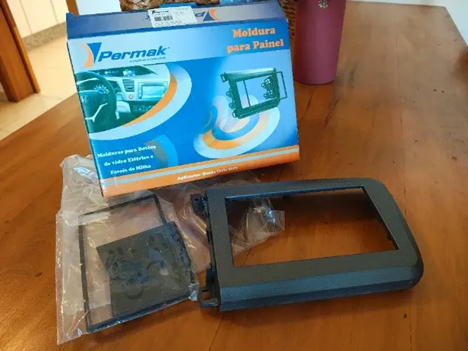 Moldura 2 DIN Honda New Civic - Permak - Completa