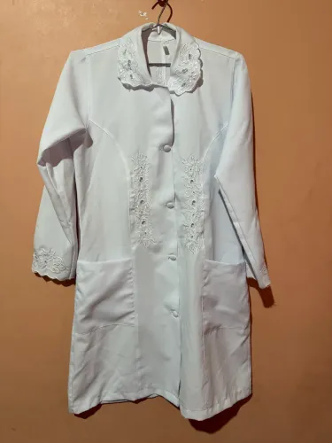 Jaleco Branco Feminino Oxford Tamanho 44