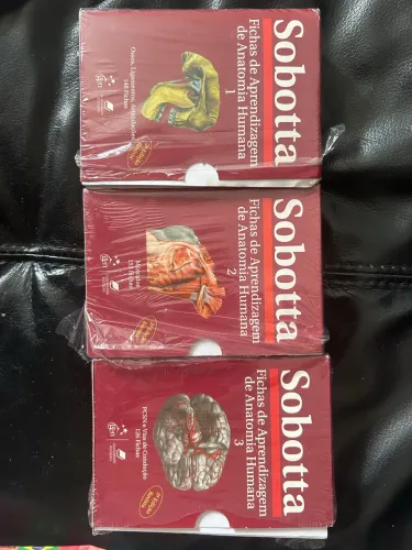 Livros de Medicina- Sobotta - Fichas de Aprendizado de Anatomia Humana - 2ª edição 