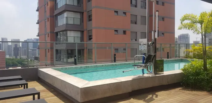 Studio com 1 quarto e 1 banheiro para Alugar, 27 m² - Santo Amaro