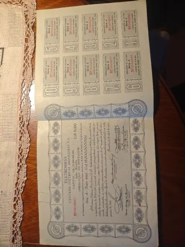 Apólice Particular Eletrobrás ao Portador