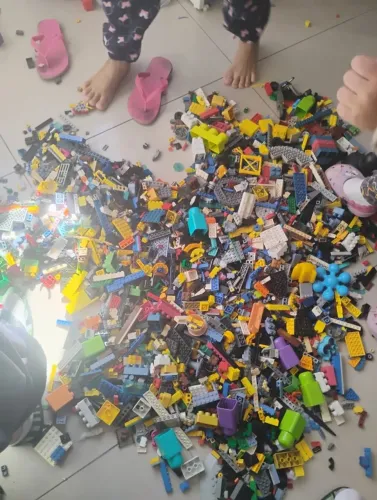 Lote de peças lego 