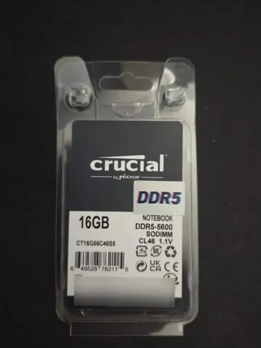 Memoria Ram Crucial Notebook Ddr5 16gb 5600mhz