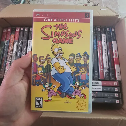 Jogo os simpsons the game psp PlayStation portatil greatest hits ps completo n ps5 ps4