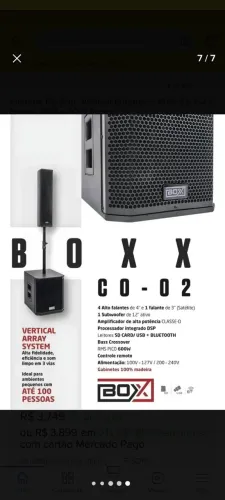 Sistema de Som Vertical Integrado Boxx