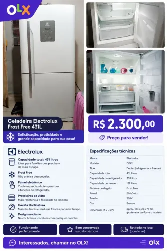 geladeira Electrolux inverter