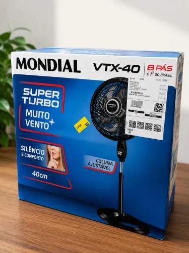 NOVO Ventilador Mondial Turbo 8 Pás