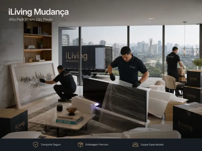 Mudança de Alto Padrão em São Paulo? Iliving Mudança: Segurança e Exclusividade.