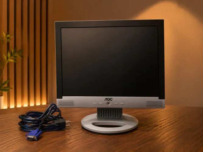 Monitor LCD AOC 15? LM522 - VGA - Funcionando - Ótimo Estado