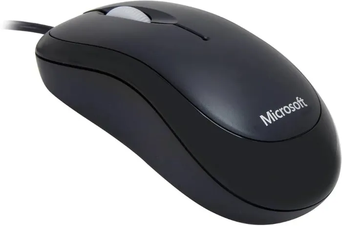 Mouse Microsoft Basic Optical com fio - Preto
