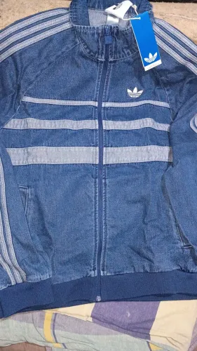 Jaqueta First TT Denim Azul Adidas Originals,nova na etiqueta original, Tamanho M